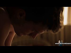 black-haired Dakota Johnson smacked and ate out