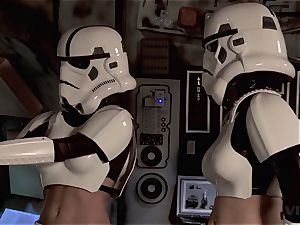 Parody - two Storm Troopers love some Wookie trouser snake